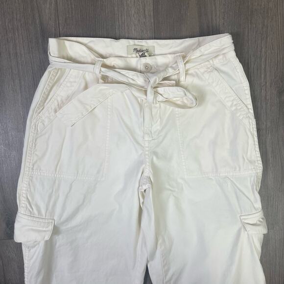 Madewell Griff Superwide Leg Cargo Utility Tie Detail Pants US Women's 27 New - Picture 5 of 9